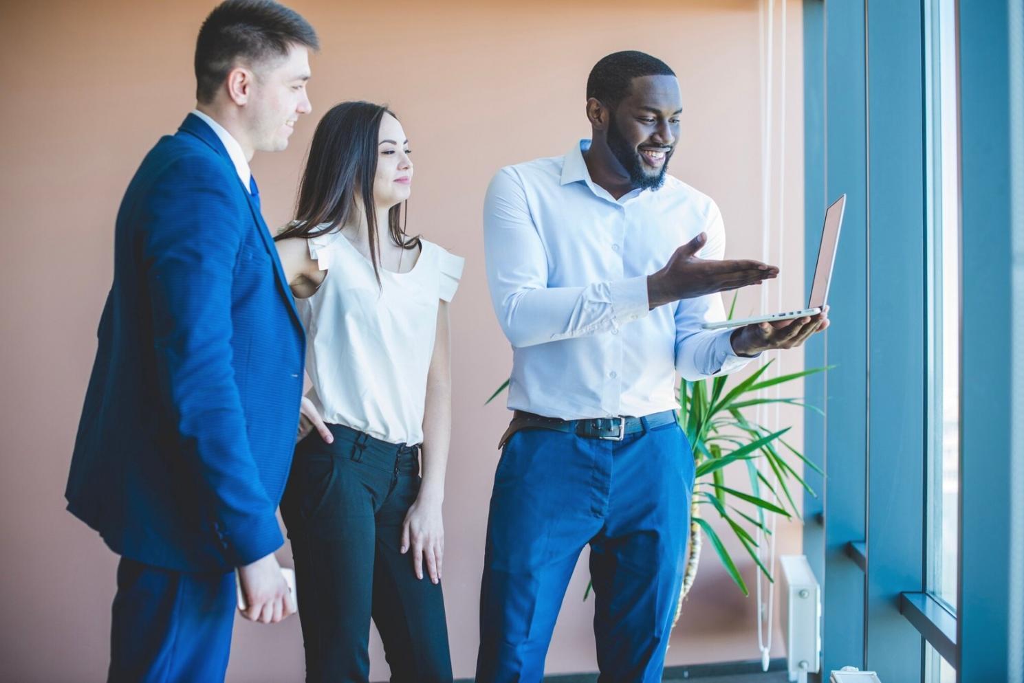 Professional reviewing financial documents with focused attention